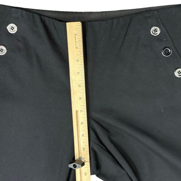 Alfani Black Stretch Button Detail Bootcut Slacks Trousers size M Professional - Picture 8 of 9